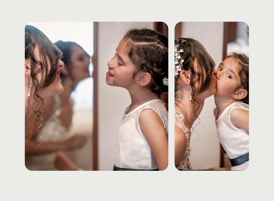 Los peques en la boda.