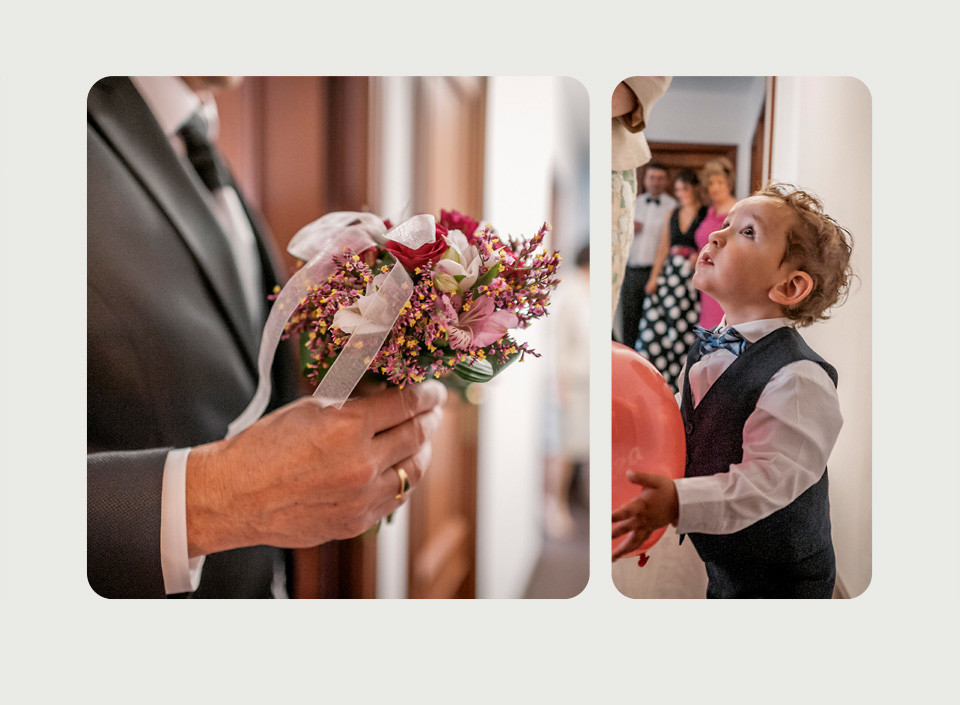 Los peques en la boda.